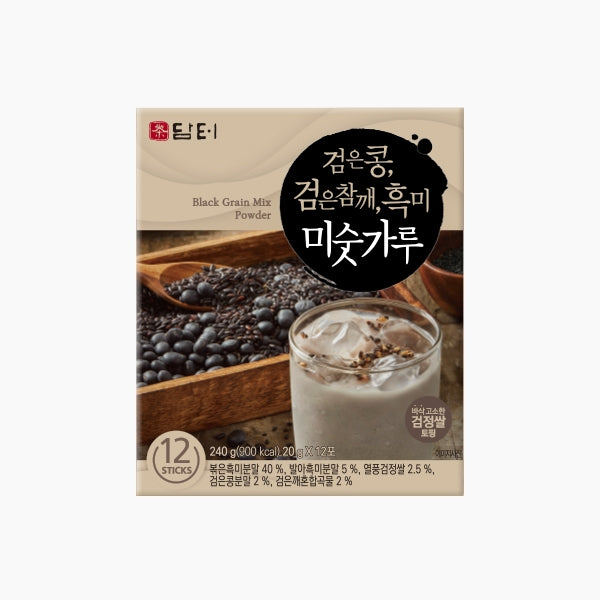 1405 Damtuh Black Grain Mix Powder 12 Sticks 담터 검은콩, 검은참깨, 흑미 미숫가루 240g