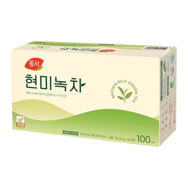 1607 Dongsuh Brown Rice Green Tea 100T 동서 현미녹차 100개입