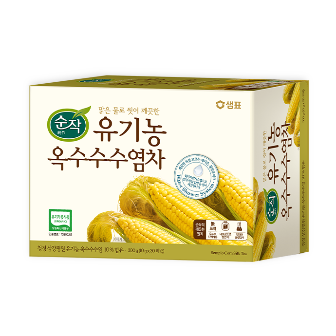 1614 Sempio Corn Silk Tea 30T/B 샘표 순작 유기농 옥수수차 주전자용 티백 30개입