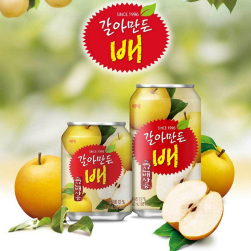 1802 Haitai Crushed Korean Pear Juice 해태htb 갈아만든 배 238ml