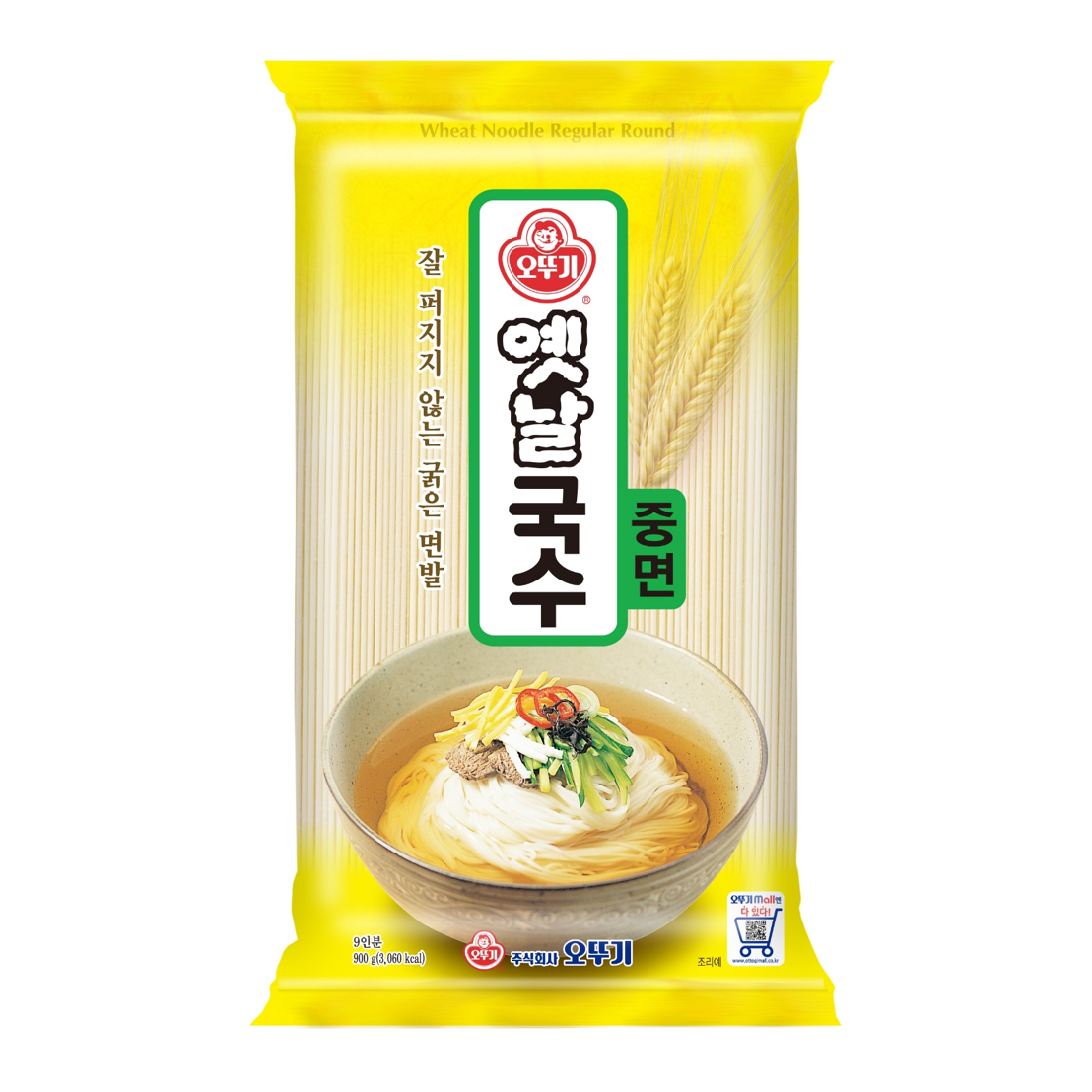 2502 Ottogi Wheat Noodle Regular Round 오뚜기 옛날국수 중면 900g