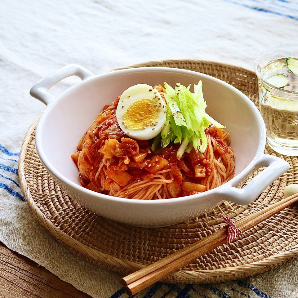 2628 Daesang Foodmark Wheat Noodle, Thin Round 대상 푸드마크 찰진국수 소면 900g