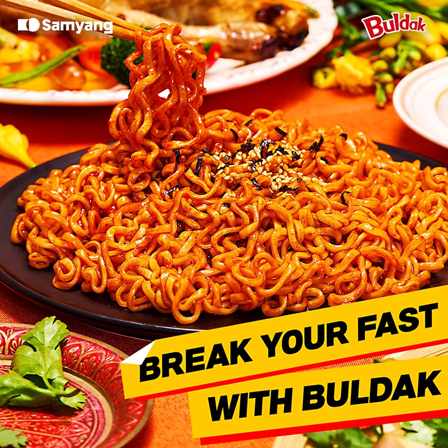 2139 Samyang Foods Buldak Ramen Multi Pack 삼양 불닭볶음면 멀티팩(수출용), 5개입