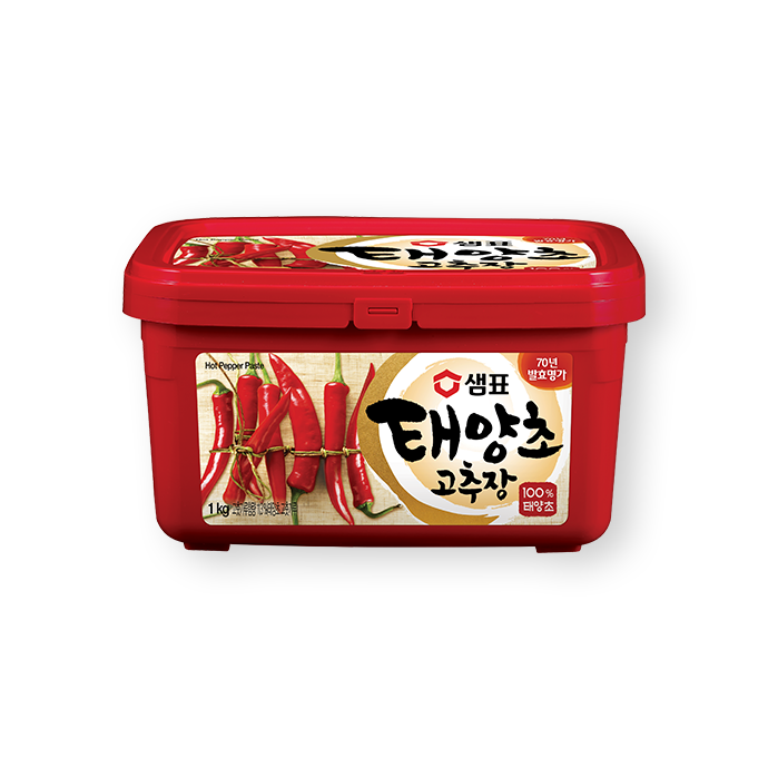 4114 Sempio Gochujang, Hot Pepper Paste, Classic 샘표 태양초 쌀고추장 1kg