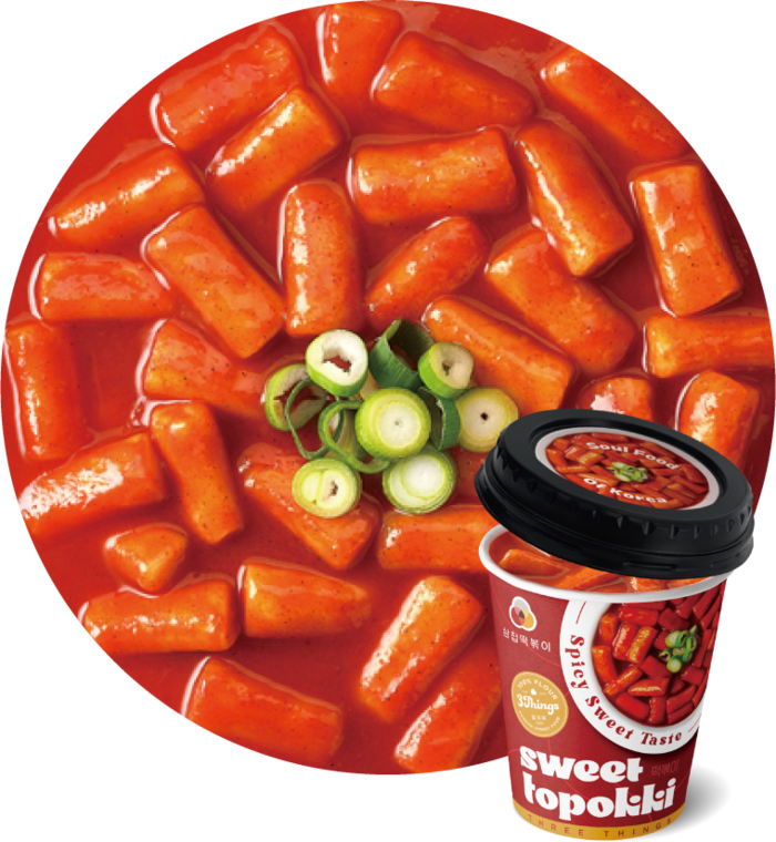 5013 CGF 3Things Topokki Hot & Spicy 삼첩떡볶이 컵(매운맛)