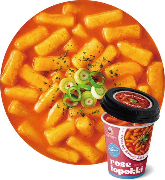 5014 CGF 3Things Topokki Creamy & Spicy 삼첩떡볶이 컵(로제)