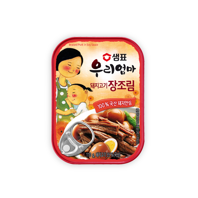 7561 Sempio Braised Pork in Soy Sauce 샘표 돼지고기 장조림 110g