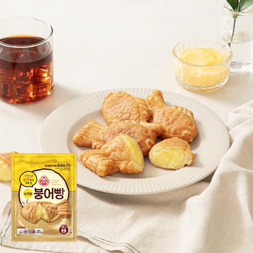 9058 Ottogi Bungeoppang with Custard Filling 오뚜기 슈크림붕어빵 480g "우리집이 바로 붕세권"