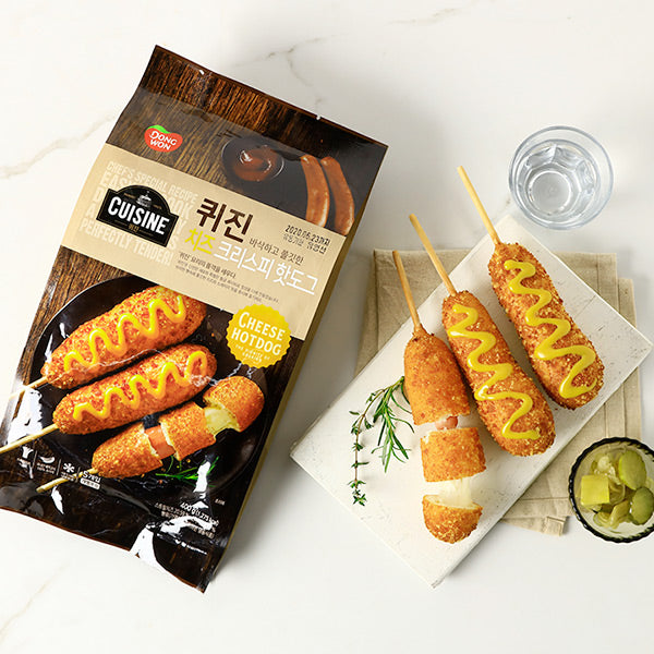 9859 Dongwon Dongwon Cuisine Cheese Crisp Hot dog 동원 퀴진 치즈크리스피핫도그 400g
