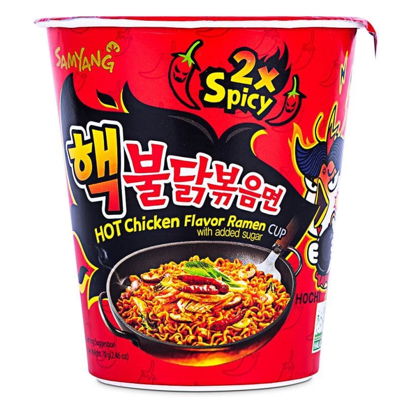 2148 Samyang Foods Extreme Hot Chicken Cup 삼양 2배 매운 핵불닭볶음면(수출용)
