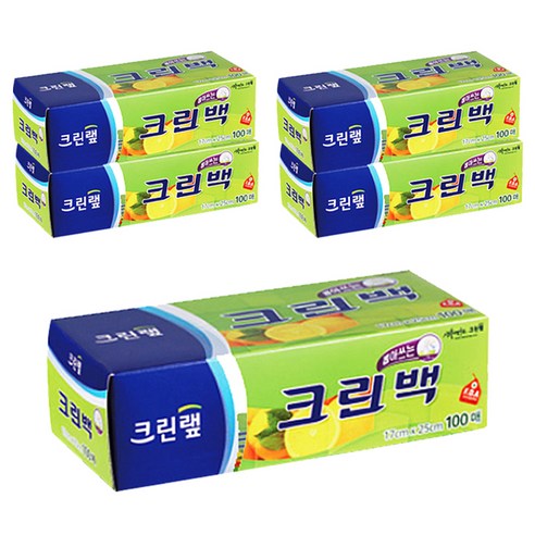 0311 Cleanwrap Clean Bag Mini 17cmx25cm(100 Sheets) 크린랲 크린백 미니 17cmx25cm(100매)