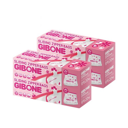 0364 Gibone Zipper Bag 21cmx16cm(Medium) 기본에 지퍼백(중) 20매