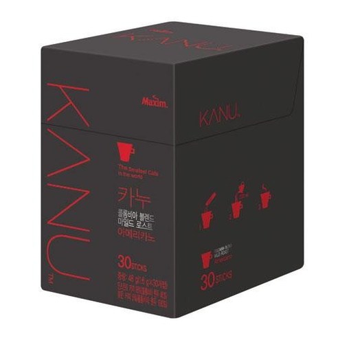 1107 Dongsuh KANU Mild Roast Americano 동서식품 카누 마일드로스트 아메리카노 30개입