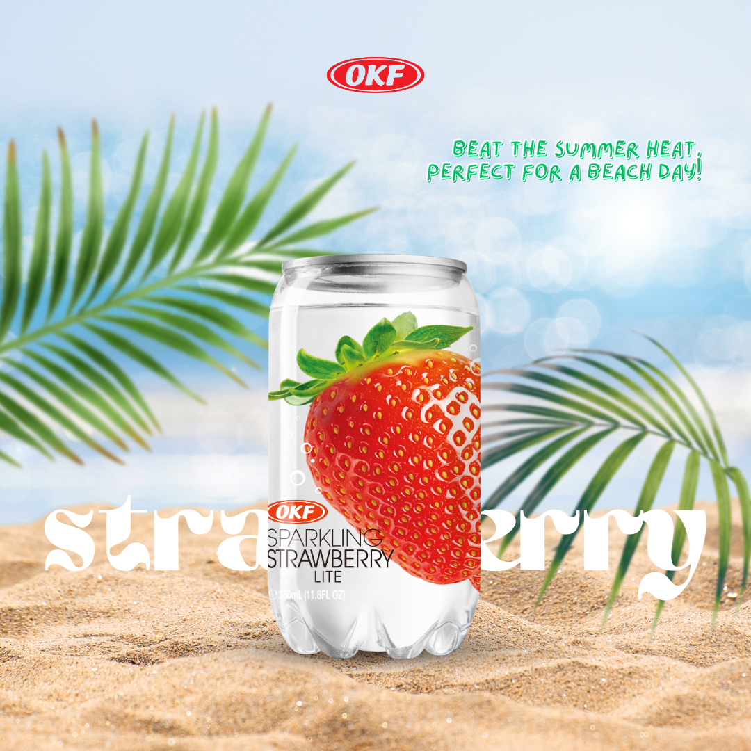 1412 OKF Sparkling Strawberry OKF 스파클링 딸기 350ml