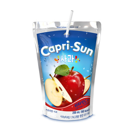 1733 Nongshim Capri-Sun Apple Drink 농심 카프리썬 사과 200ml