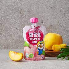 1743 Paldo Pororo Water-Jelly Peach 팔도 뽀로로 워터젤리 복숭아 120ml