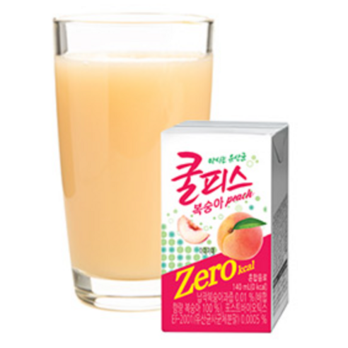 1746 Dongwon Coolpis Pack Zero, Peach 동원 쿨피스팩 제로, 복숭아 140ml