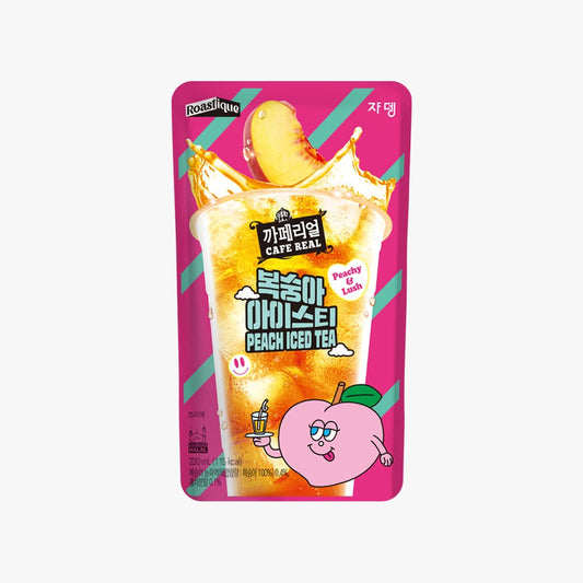1844 JARDIN Cafe Real Iced Tea Peach 쟈뎅 까페리얼 복숭아 아이스티 230ml