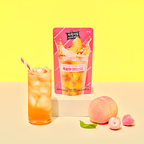 1844 JARDIN Cafe Real Iced Tea Peach 쟈뎅 까페리얼 복숭아 아이스티 230ml