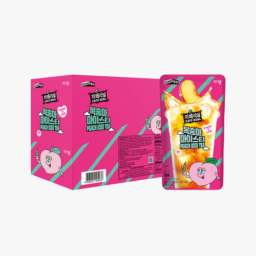 1844 JARDIN Cafe Real Iced Tea Peach 쟈뎅 까페리얼 복숭아 아이스티 230ml