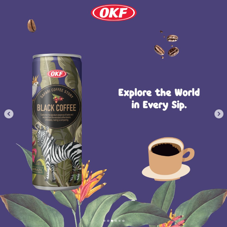 1445 OKF Black Coffee OKF 블랙커피 340ml