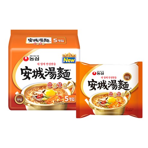 2111 Nongshim Ansung Noodle Soup Multi Pack 농심 안성탕면 멀티팩 5개입