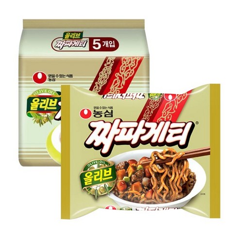 2113 Nongshim Chapaghetti Multi Pack 농심 올리브 짜파게티 멀티팩 5개입
