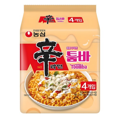2115 Nongshim Shin Ramyun Toomba Multi Pack 농심 신라면툼바 멀티팩 4개입