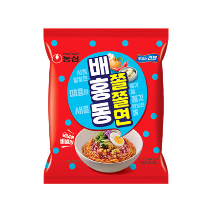 2157 Nongshim Baehongdong Jjolmyun Multi 농심 배홍동 쫄쫄면 멀티팩, 4개입
