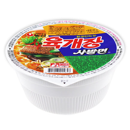 2212 Nongshim Bowl Noodles Hot & Spicy 농심 육개장사발면