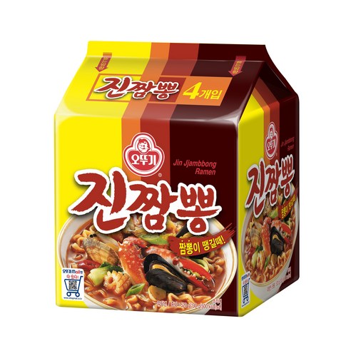 2331 Ottogi Jin Jjambbong Ramyun Multipack 오뚜기 진짬뽕 멀티팩 4개입