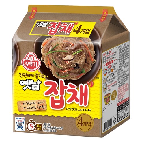 [+1] 2623-1 Ottogi Japche Multipack 오뚜기 옛날 잡채 멀티팩(75gx4)