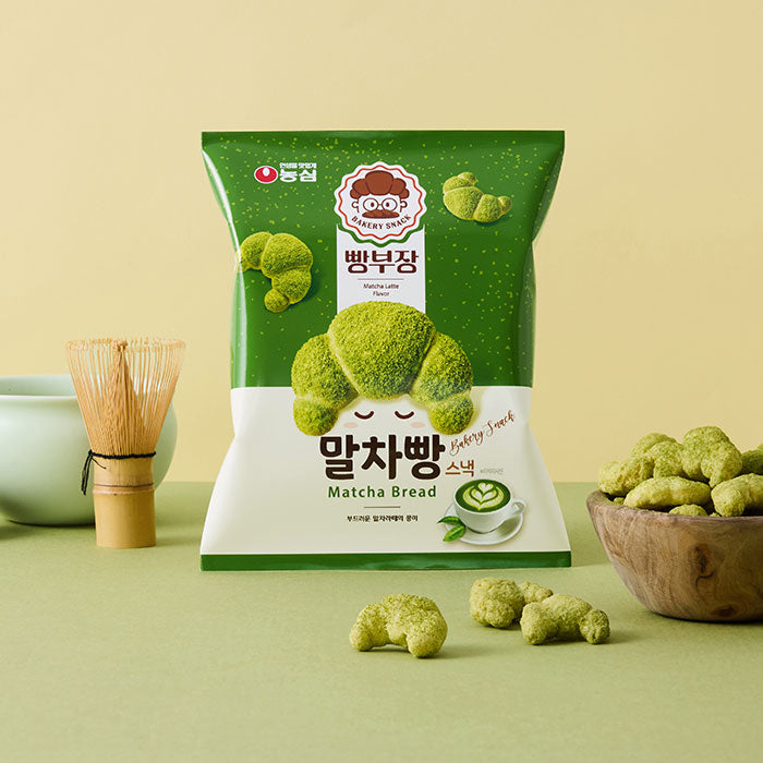 3247 Nongshim Bbangbujang Matcha Bread 농심 빵부장 말차빵 55g