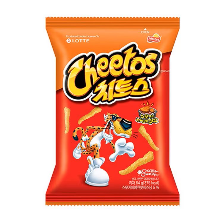 3308 Lotte Cheetos, SmokyBBQ 롯데 치토스 스모키바베큐맛 82g
