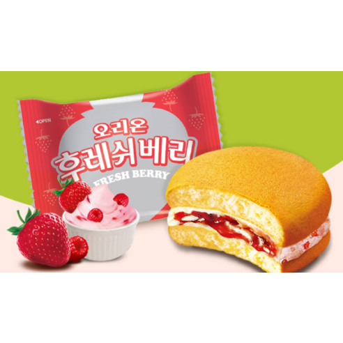 3429 Orion Fresh Berry Strawberry 오리온 후레쉬베리 168g