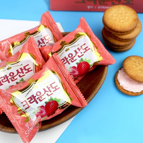 3616 Crown Sando with Strawberry 크라운 산도 딸기 161g