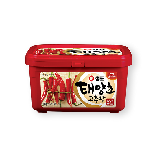 4114 Sempio Gochujang, Hot Pepper Paste, Classic 샘표 태양초 쌀고추장 1kg