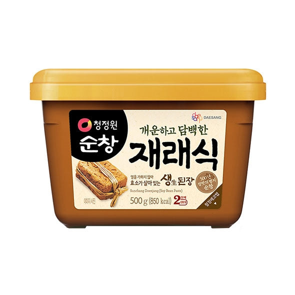 [Market hot Deal] 4128-1 DAESANG SOY BEAN PASTE 대상 청정원 순창 재래식 생된장 500g, 30%OFF