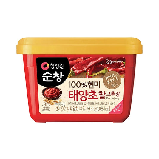 [Market Hot Deal] 4137-1 대상 청정원순창 100% 현미 태양초 찰고추장 500g, 30%OFF