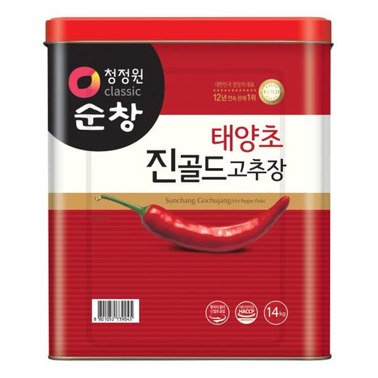 4141 Daesang Hot Pepper Paste 14kg 대상 진고추장 골드 14kg(업소용)