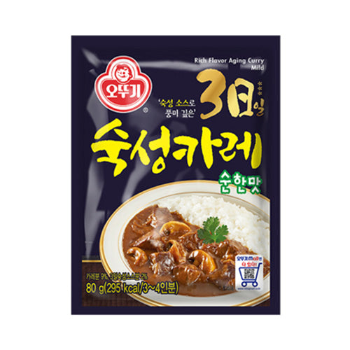 5325 Ottogi Rich Flavor Aging Curry Medium 80g 오뚜기 3일숙성카레 약간매운맛(3~4인분) 80g
