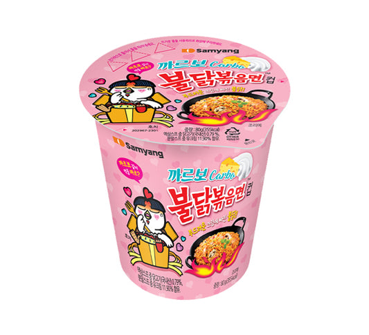 2149 Samyang Foods Buldak Carbonara Cup 삼양 불닭볶음면 작은컵 까르보(수출용)