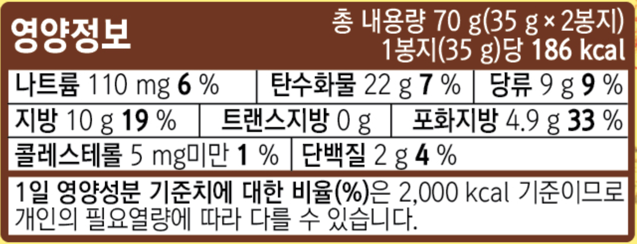 3412 Orion Gosomi Biscuit 오리온 고소미 70g