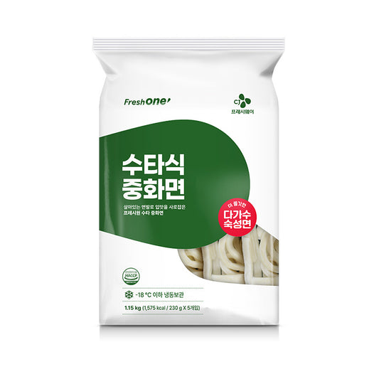 9139 CJ Freshone Chiness Noodle 프레시원 (냉동)수타중화면 5개입, 1.15kg