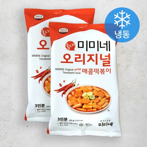 9055 Mimine Origianl Spicy Tteokbokki (for 3 People) 미미네 오리지널 매콤 떡볶이 (3인분)