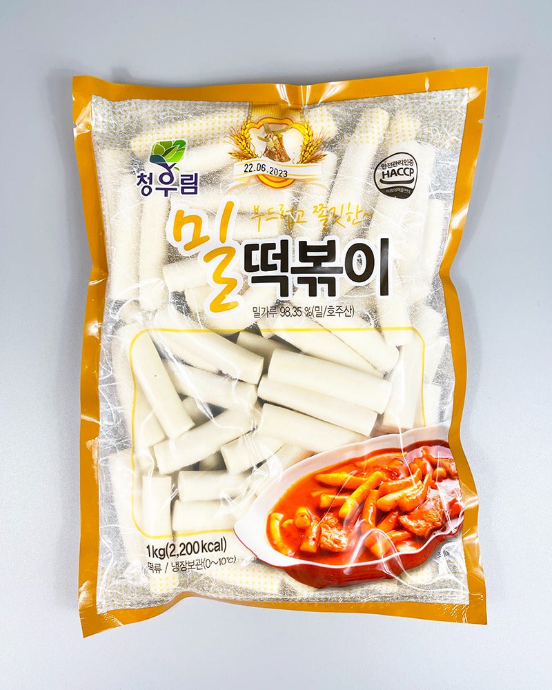 9133 Cheongwoorim Tteolbokki Rice Cake(Flour) 400g 청우림 밀떡볶이 400g