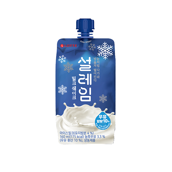 9203 Lotte Snow Ice Milk Shake 롯데 설레임 밀크쉐이크