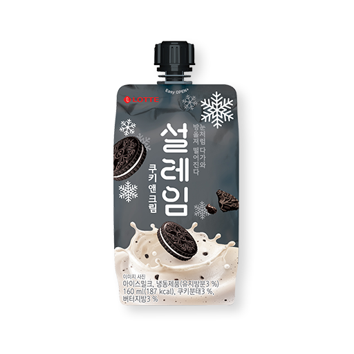 9204 Lotte Snow Ice Cookie & Cream 롯데 설레임 쿠키앤크림
