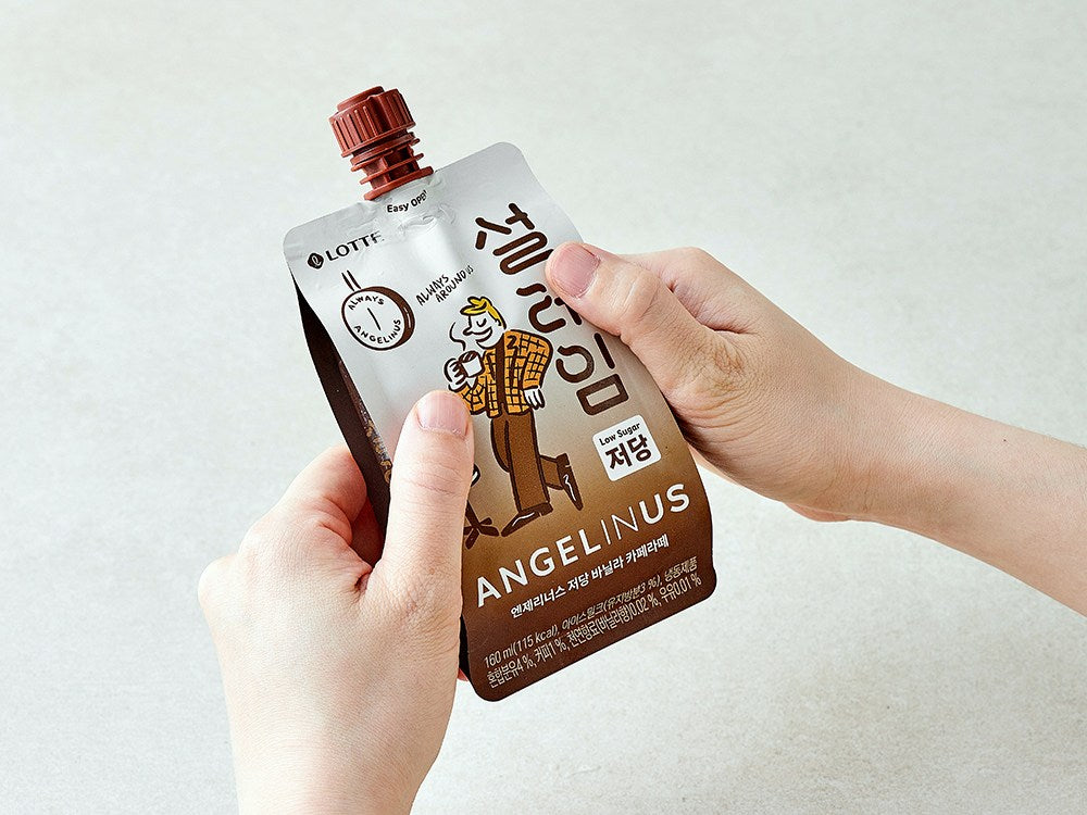 9210 Lotte Snow Ice Angelinus Vanilla Cafe Latte 롯데 설레임 엔젤리너스 저당 바닐라 카페라떼