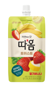 9221 Binggrae Iced Strawberry & Banana 빙그레 따옴 트위스트 딸기바나나